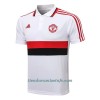 Polo De Entrenamiento Manchester United 2022-23 Blanco Negro Rojo - Hombre